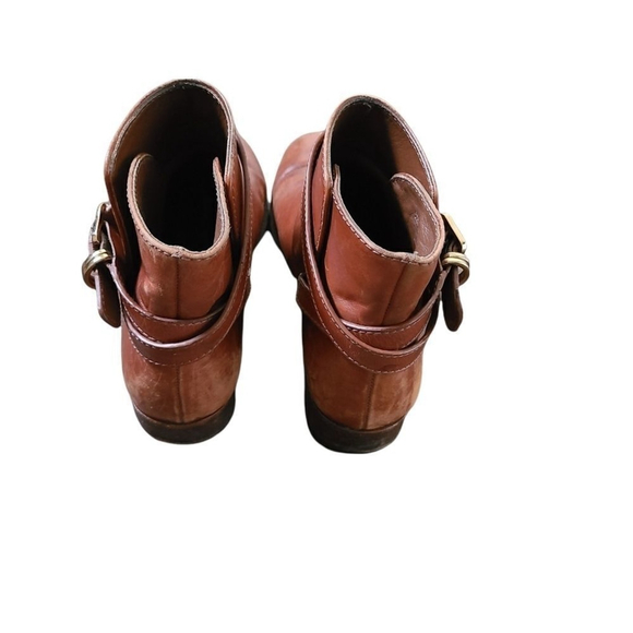 Tory Burch Booties Brown Leather Size 6.5 - Picture 5 of 10